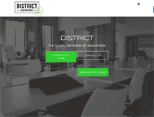 Tablet Screenshot of districtcowork.com